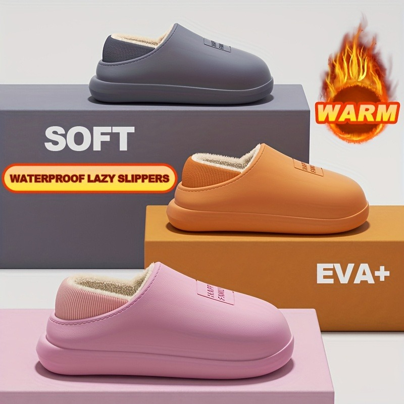 Sewing Fleece - Zapatillas cálidas de EVA para hombre