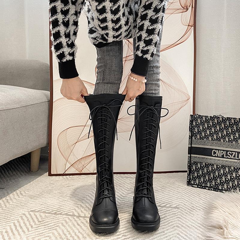 Sewing Fleece - Botas Largas con punta redonda y