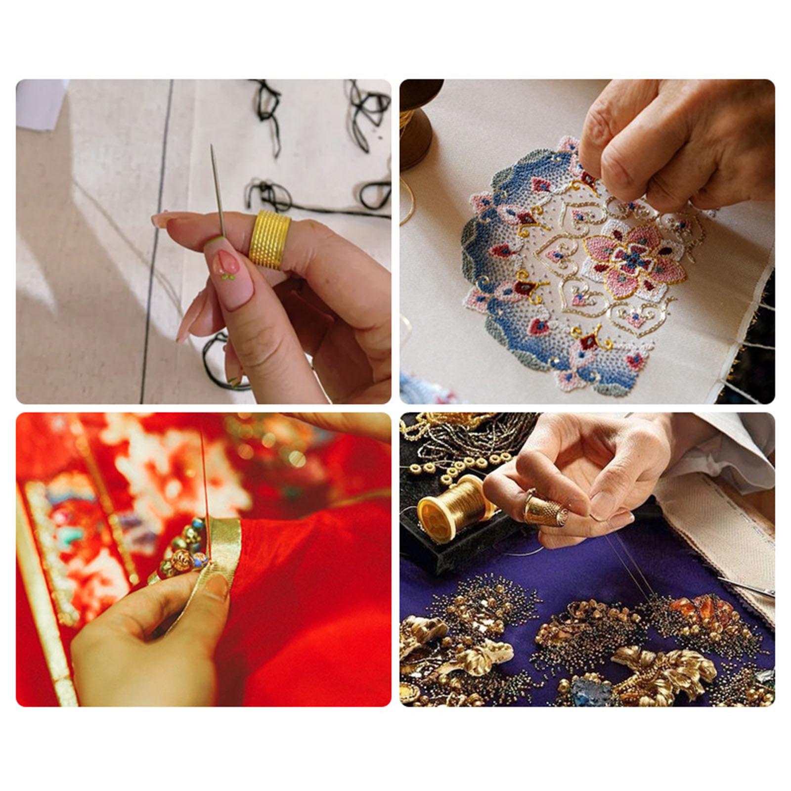 Sewing Thimble Metal - Protector de Dedos de Metal Estilo