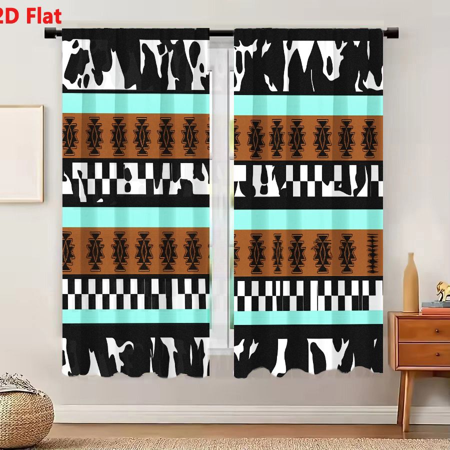 Century Textile & Sewing Supply Saskatoon Sk - 2 Cortinas con Patrón Tribal Abstracto