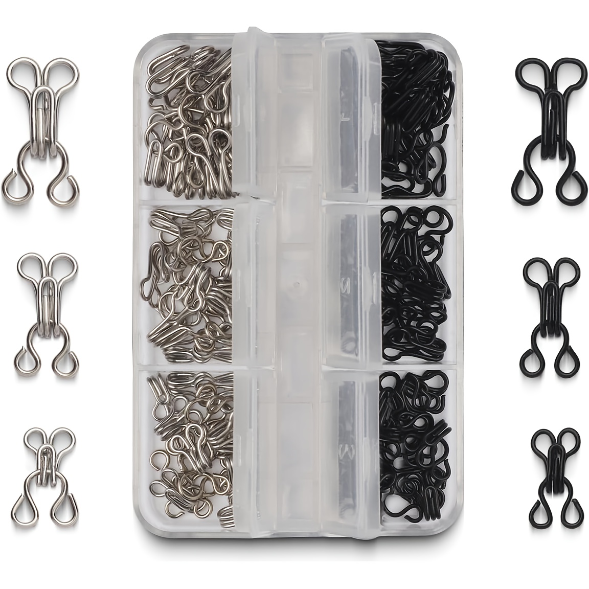 Hook Eye Fastener - Ganchos y ojales invisibles de metal,