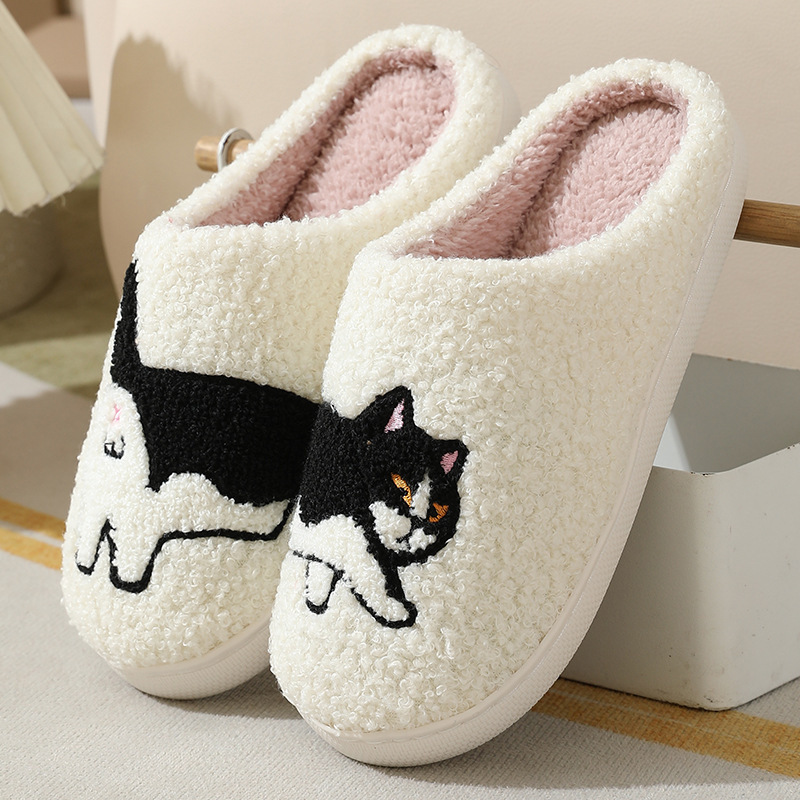 Sewing Cloth - Zapatillas de casa con bordado de
