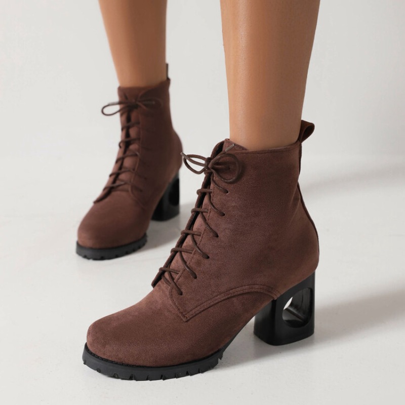 Sewing Fleece - Botines de ante sintético para mujer,