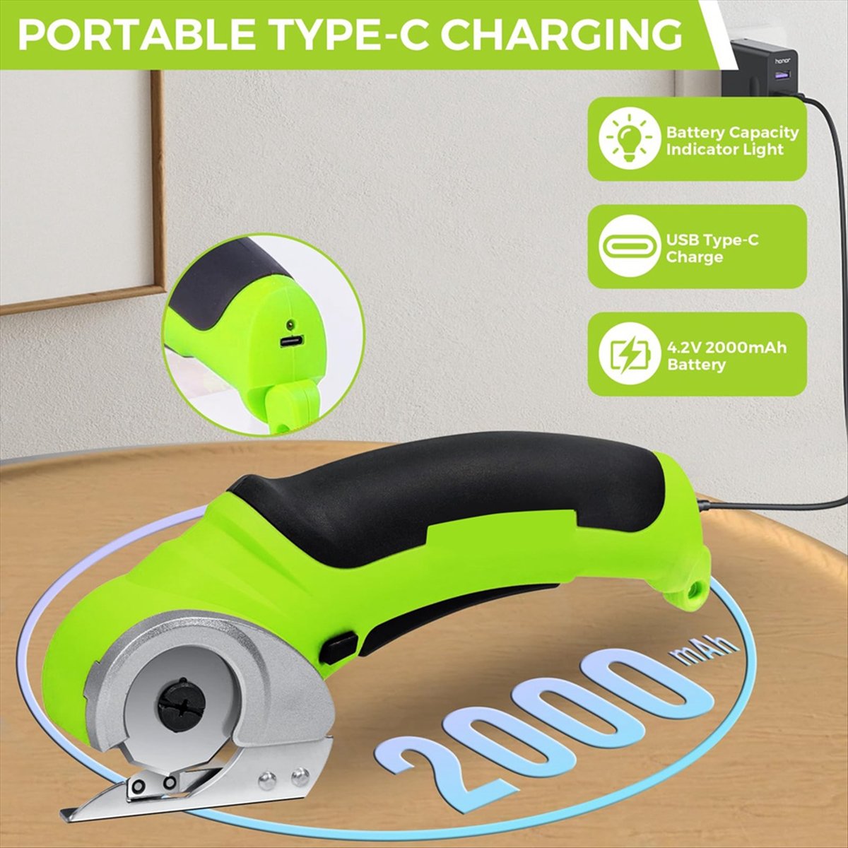 Tijeras Eléctricas Inalámbrica - Rotary Cutter Fabric reseña y precio