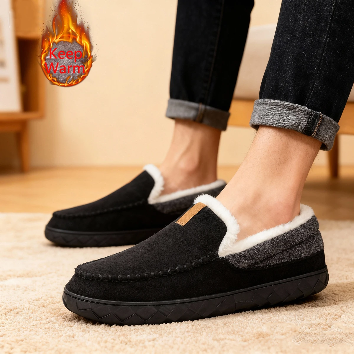 Zapatillas de hombre para el h - Sewing Fleece reseña y precio