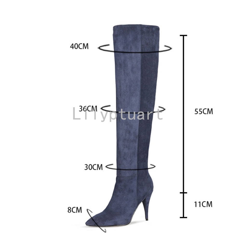 Botas Largas de Gamuza Azul pa - Sewing Fleece reseña y precio