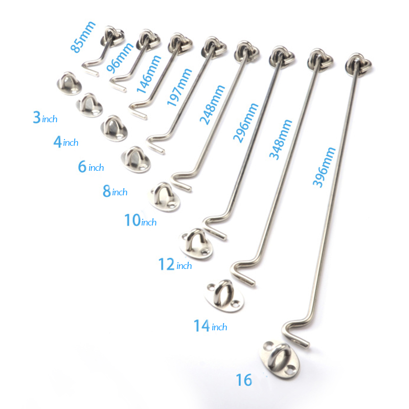 2 Ganchos de ventana estilo an - Hook Eye Fastener reseña y precio