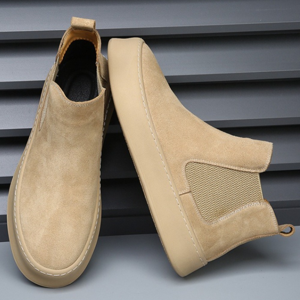 Botas Chelsea de cuero para ho - Sewing Fleece reseña y precio
