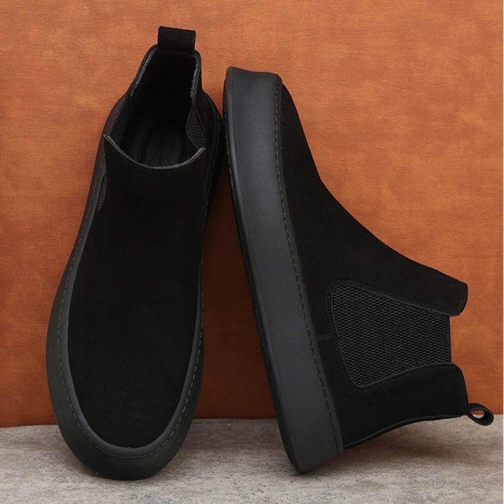 Botas Chelsea de cuero para ho - Sewing Fleece reseña y precio