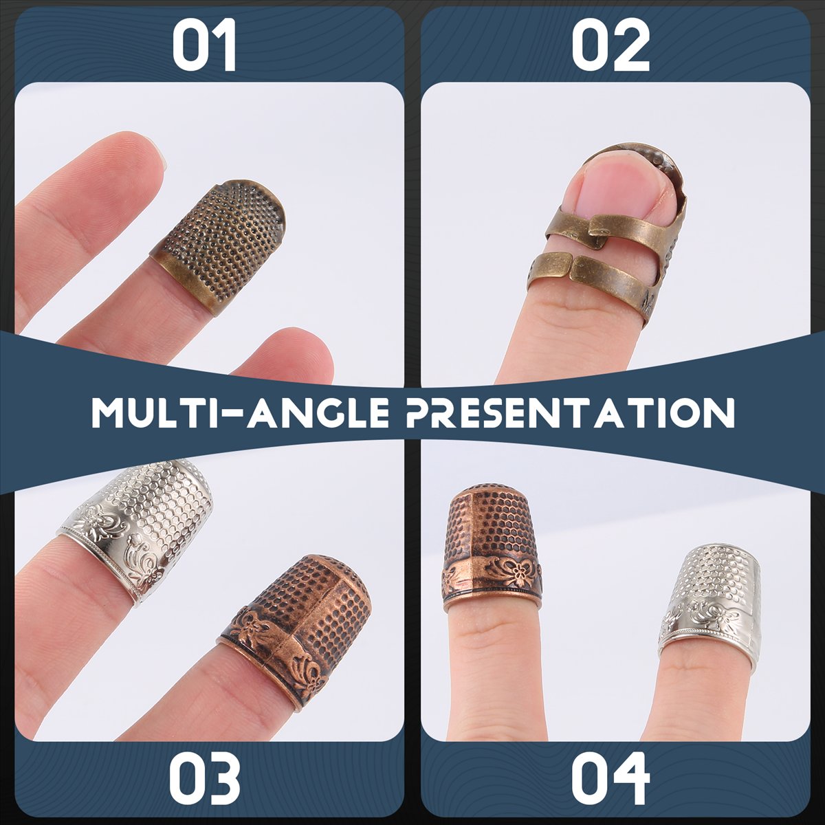 MALL - Juego de 6 Protectores  - Sewing Thimble Metal reseña y precio