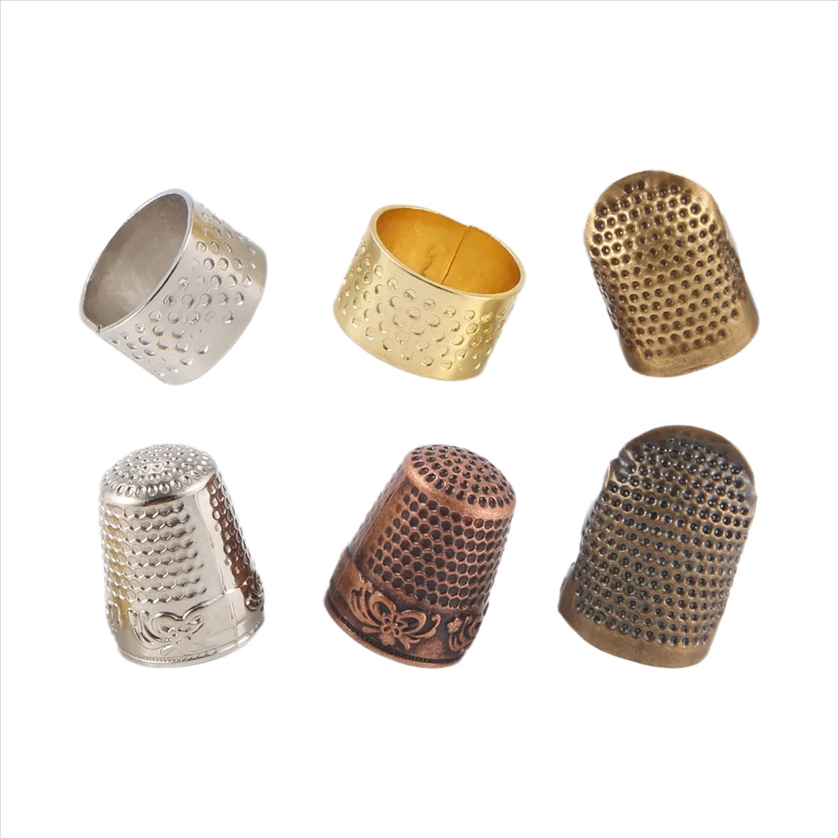 MALL - Juego de 6 Protectores  - Sewing Thimble Metal reseña y precio