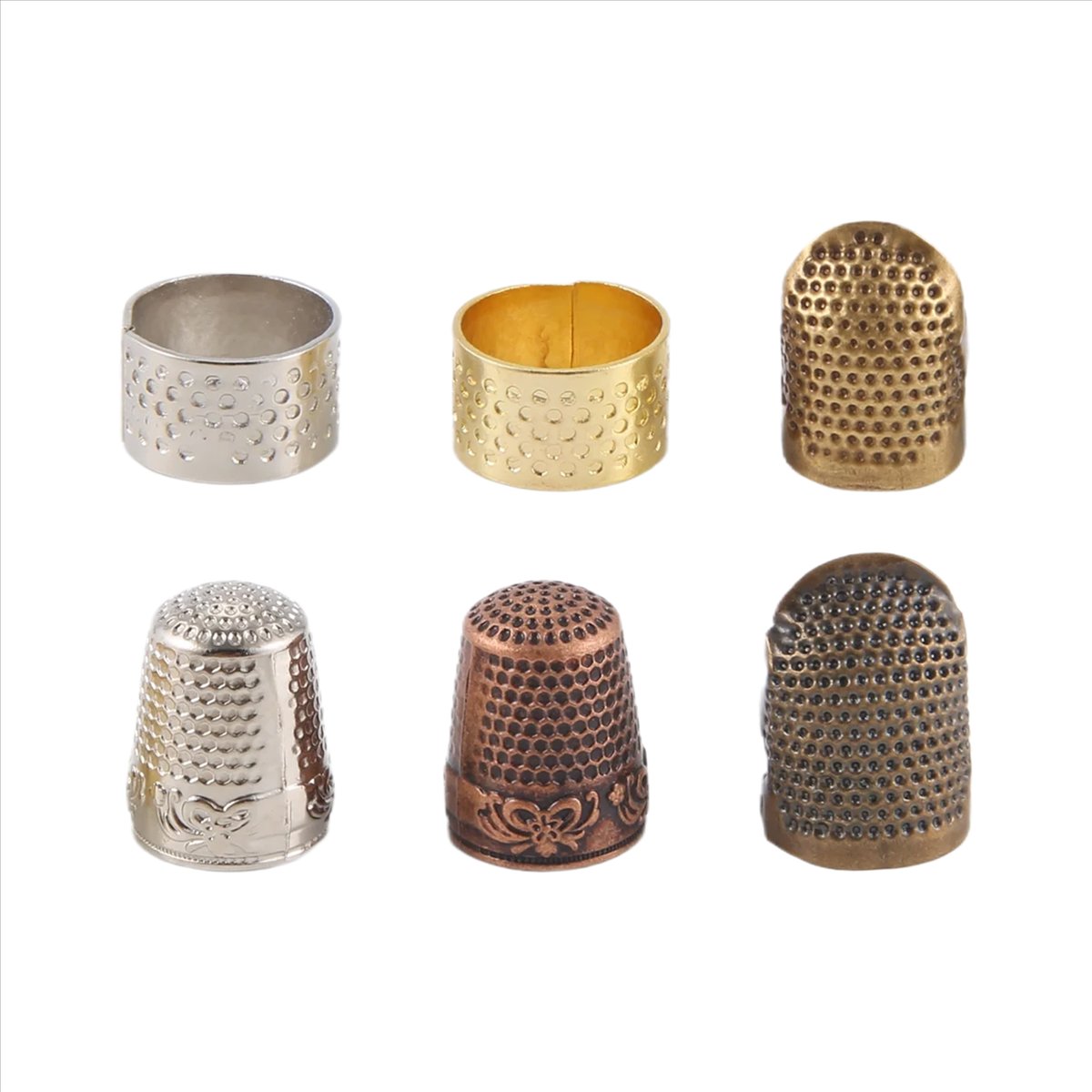 MALL - Juego de 6 Protectores  - Sewing Thimble Metal reseña y precio