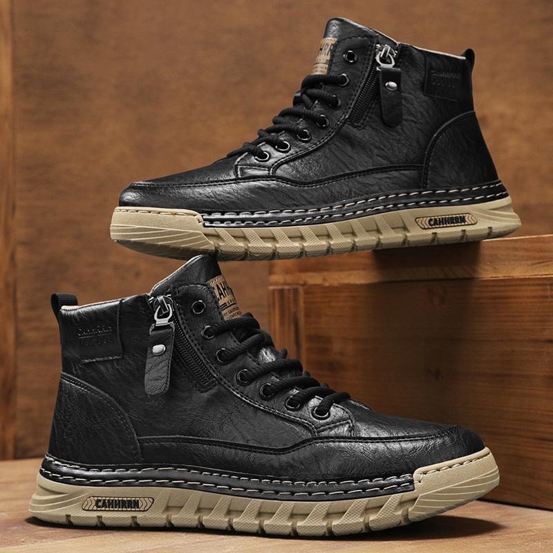 Botas de cuero para Hombre, bo - Sewing Cloth reseña y precio