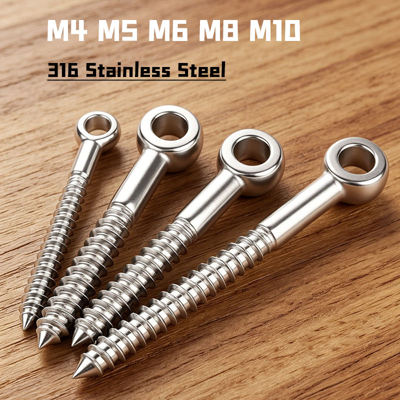 Tornillos de ojo de acero inox - Hook Eye Fastener reseña y precio