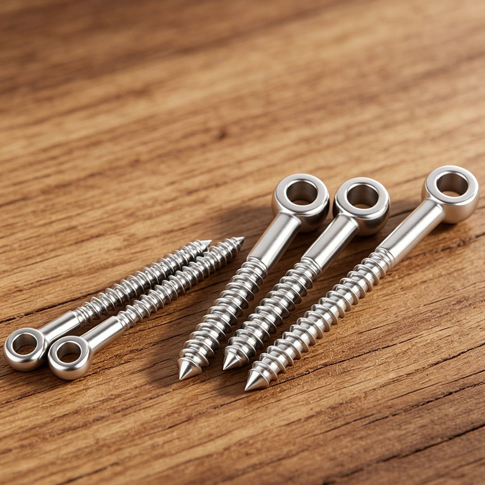 Tornillos de ojo de acero inox - Hook Eye Fastener reseña y precio