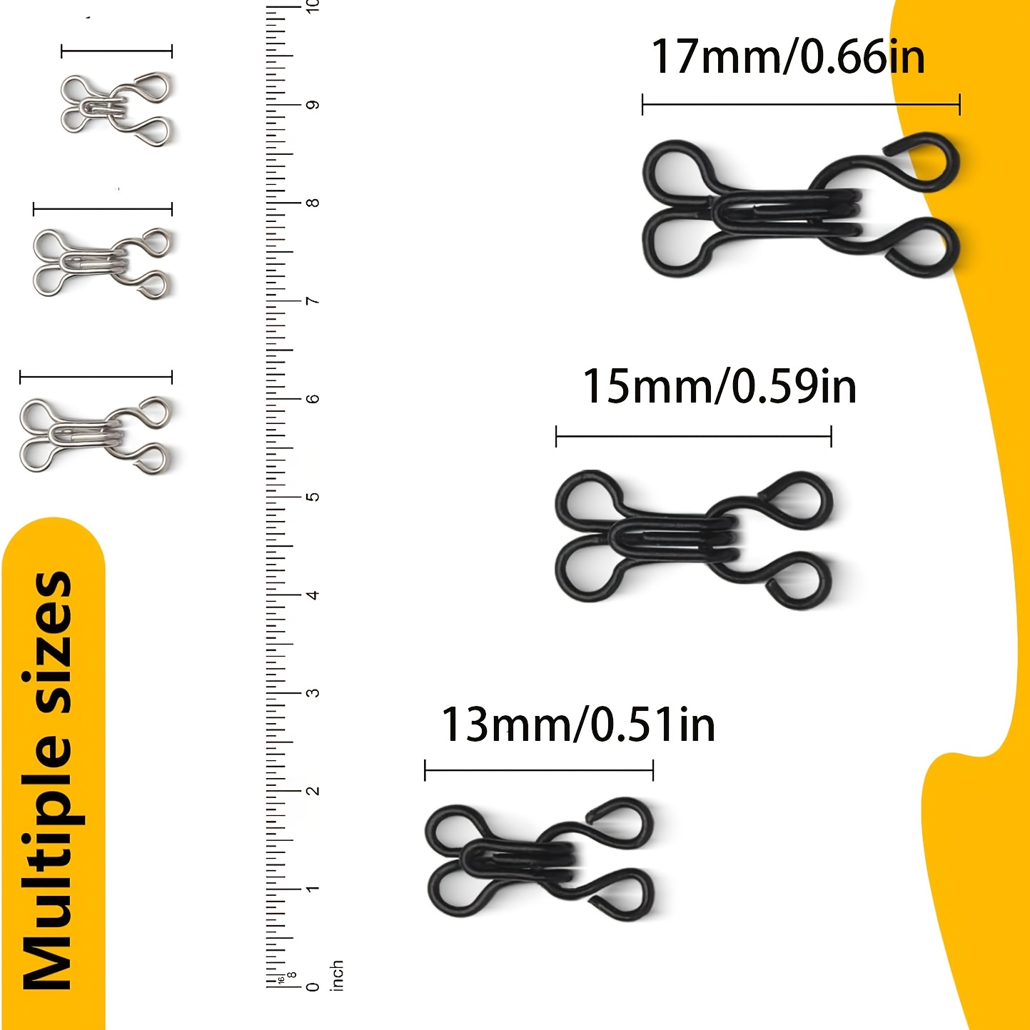 Ganchos y ojales invisibles de - Hook Eye Fastener reseña y precio