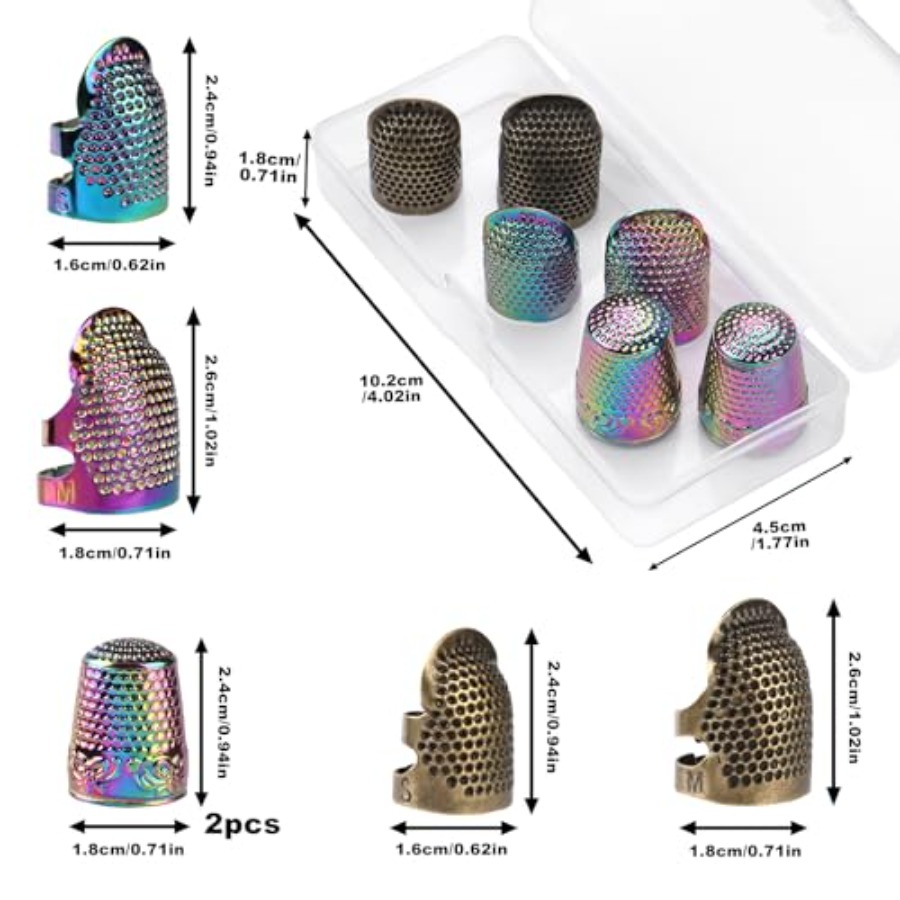 Dedales para Coser a Mano, 6 D - Sewing Thimble Metal reseña y precio