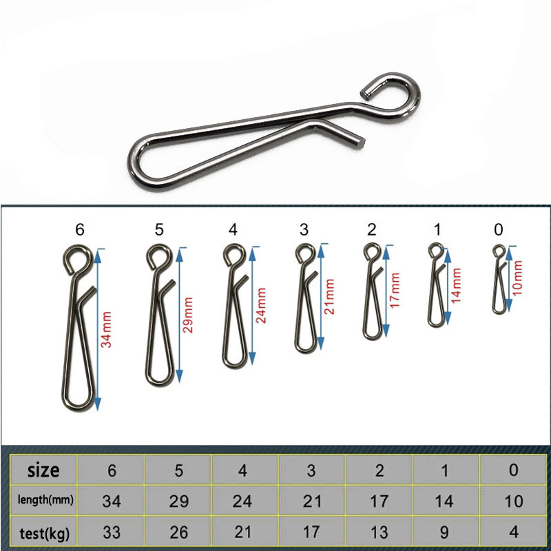 100 Uds pesca en agua salada d - Hook Eye Fastener reseña y precio