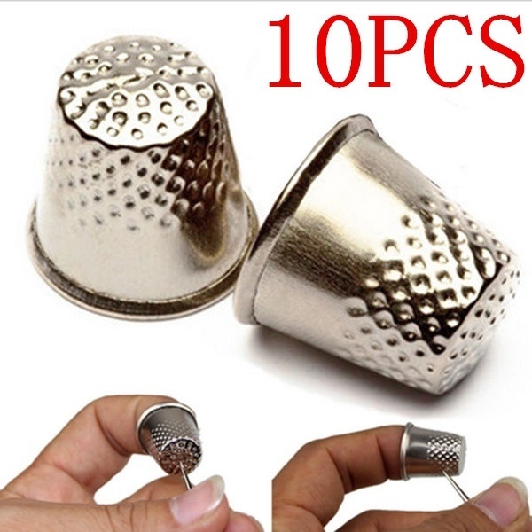 10 unidades de tapas de alumin - Sewing Thimble Metal reseña y precio