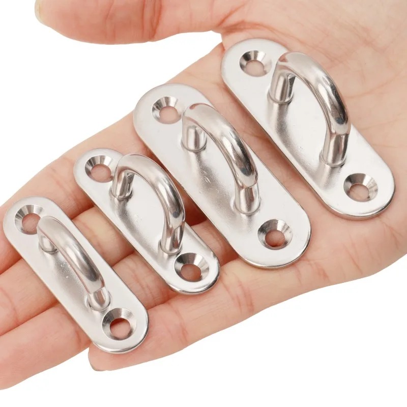 Gancho ovalado de acero inoxid - Hook Eye Fastener reseña y precio