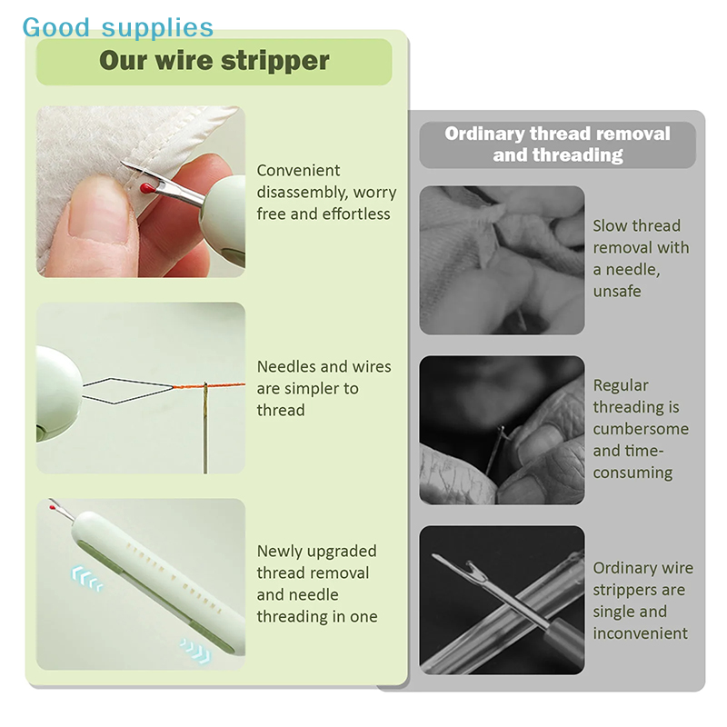 Enhebradores de agujas 2 en 1, - Seam Ripper Tool reseña y precio