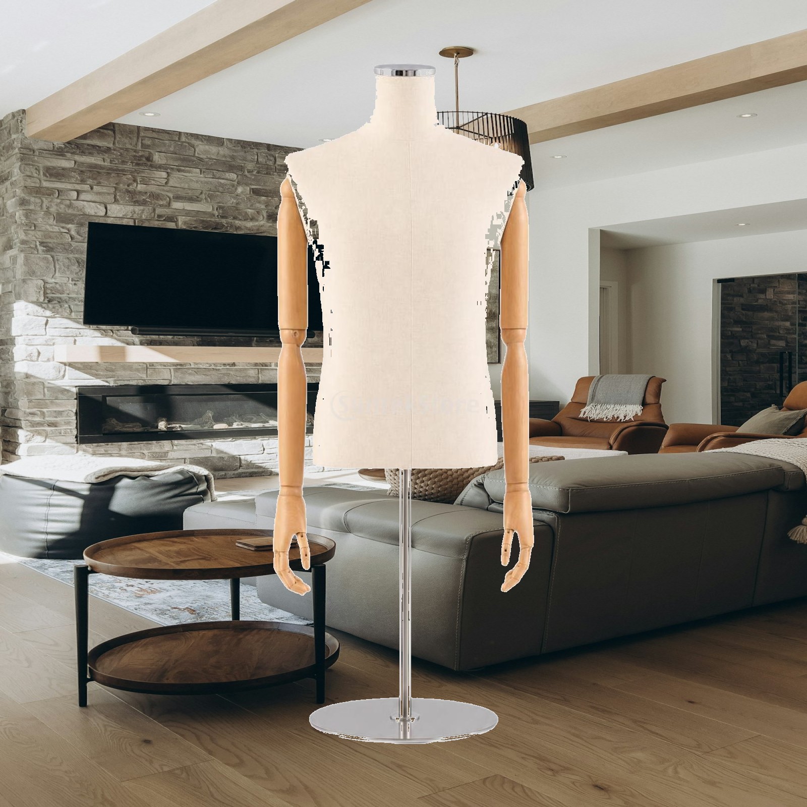 Maniquí masculino de medio cue - Dress Form Mannequin reseña y precio